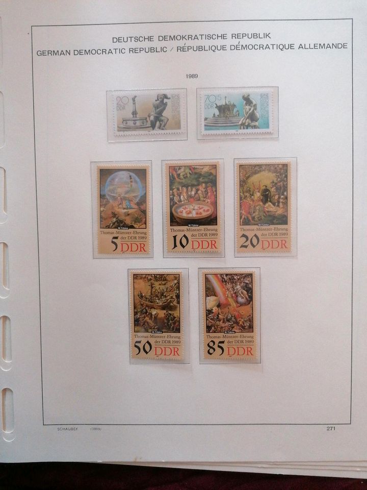 Briefmarken DDR 1989 in Siegen