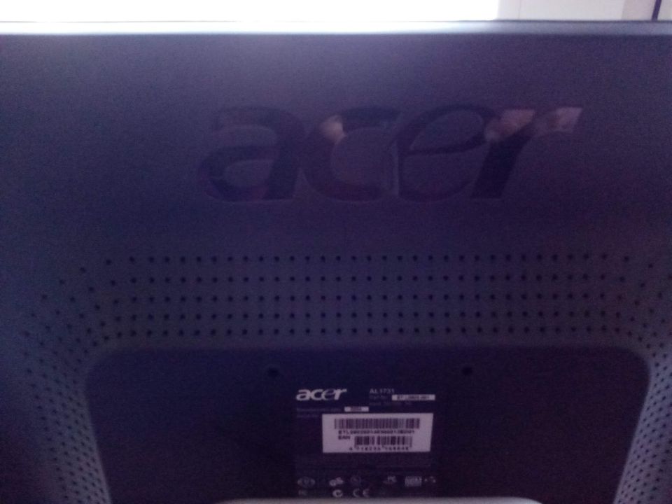PC Bildschirm Monitor mit Sound Acer AL 1731 mit Zubehör in Bad Soden-Salmünster