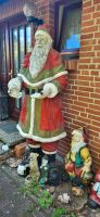 Weihnachtsmann über 2Meter Puppe Deko Garten Figur Schleswig-Holstein - Büdelsdorf Vorschau