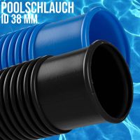 Pool Solar Schwimmbad Saug Schlauch blau schwarz ID 38mm Nordrhein-Westfalen - Jüchen Vorschau