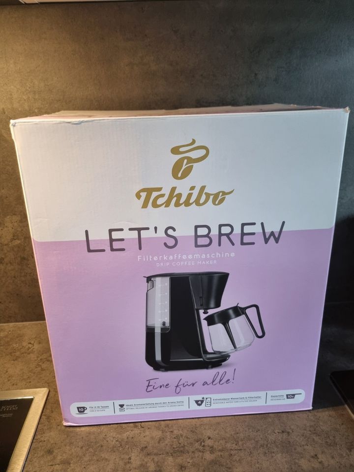 Tchibo Filterkaffeemaschine »Let's Brew«, schwarz (neuwertig) in Heilbronn