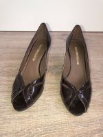 ♥️ Pumps, Peeptoes BUFFALO Lack Dunkelbraun, Absatz 7,5 cm♥️ Schleswig-Holstein - Leezen Vorschau