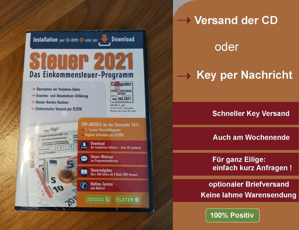 Aldi Steuer 2021 Steuersoftware (neueste) Code oder Versand in  Nordrhein-Westfalen - Wickede (Ruhr) | Software gebraucht kaufen | eBay  Kleinanzeigen ist jetzt Kleinanzeigen