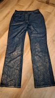 Jeans mit goldenem Glitzerdruck Gr. 40 Niedersachsen - Wolfsburg Vorschau