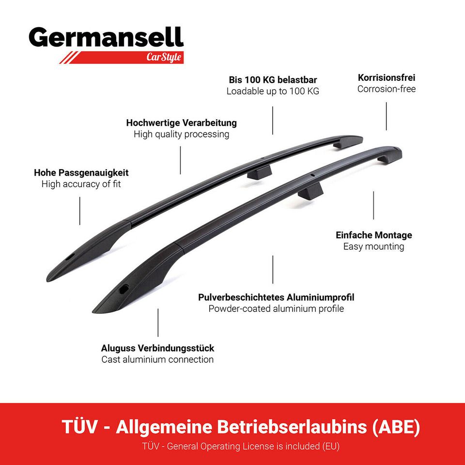 Dachrelinge Renault Kangoo 2 Maxi und Rapid Maxi mit TÜV/ABE in Bremen