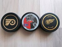 3 Eishockey Pucks NHL, made in Slowakei Nordrhein-Westfalen - Enger Vorschau