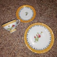 Sammeltasse Set MM MK Porcellan / ocker mit Rosenmotiv / DDR Leipzig - Gohlis-Mitte Vorschau