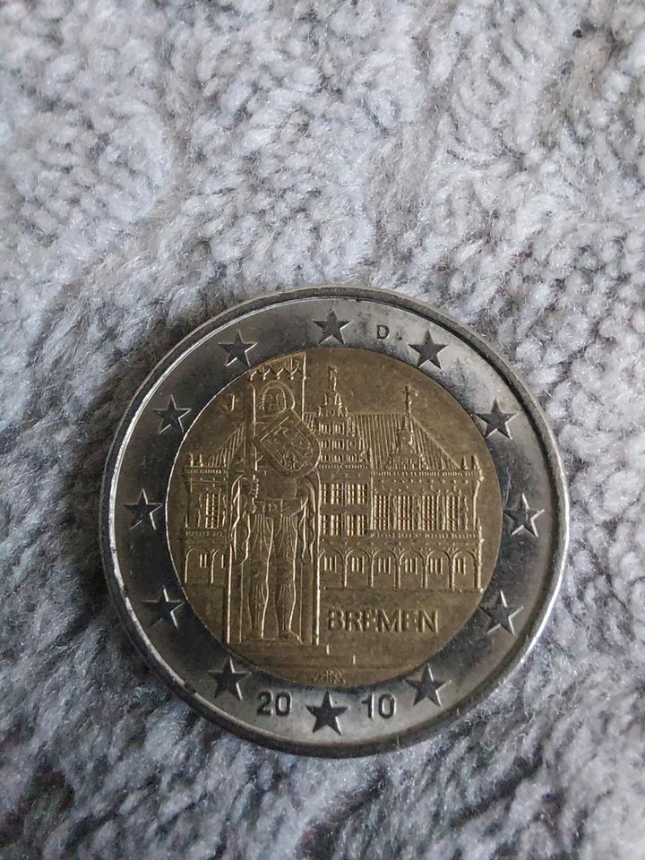 2 € Münze "Bremen" von 2010 an Sammler in Bonn