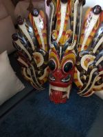 Riesige Maske Sri Lanka - bunt bemalt Bayern - Wendelstein Vorschau