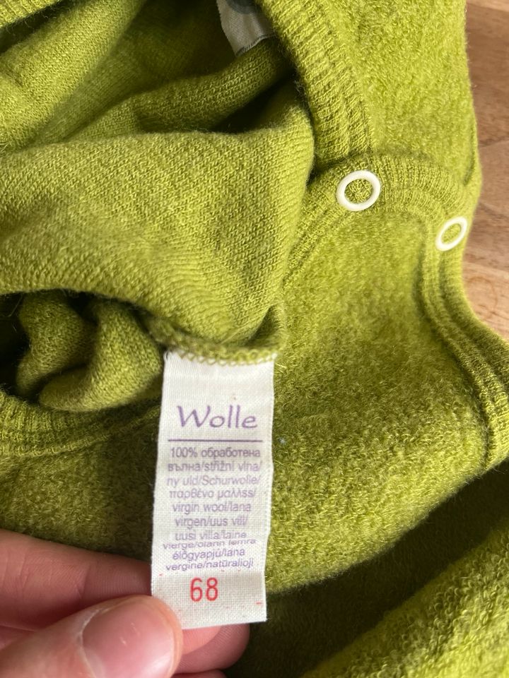 Cosilana Strampler Latzhose 100% Wolle Wollfrottee grün in Berlin