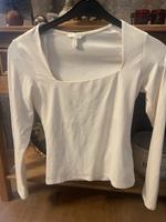 Langarmshirt Longsleeve Shirt 36 Kastenausschnitt creme Niedersachsen - Lathen Vorschau
