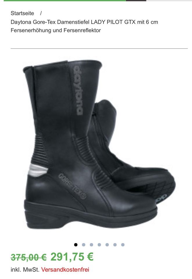 Dayonta Gore-Tex Damenmotorradstiefel in Wetter (Ruhr)