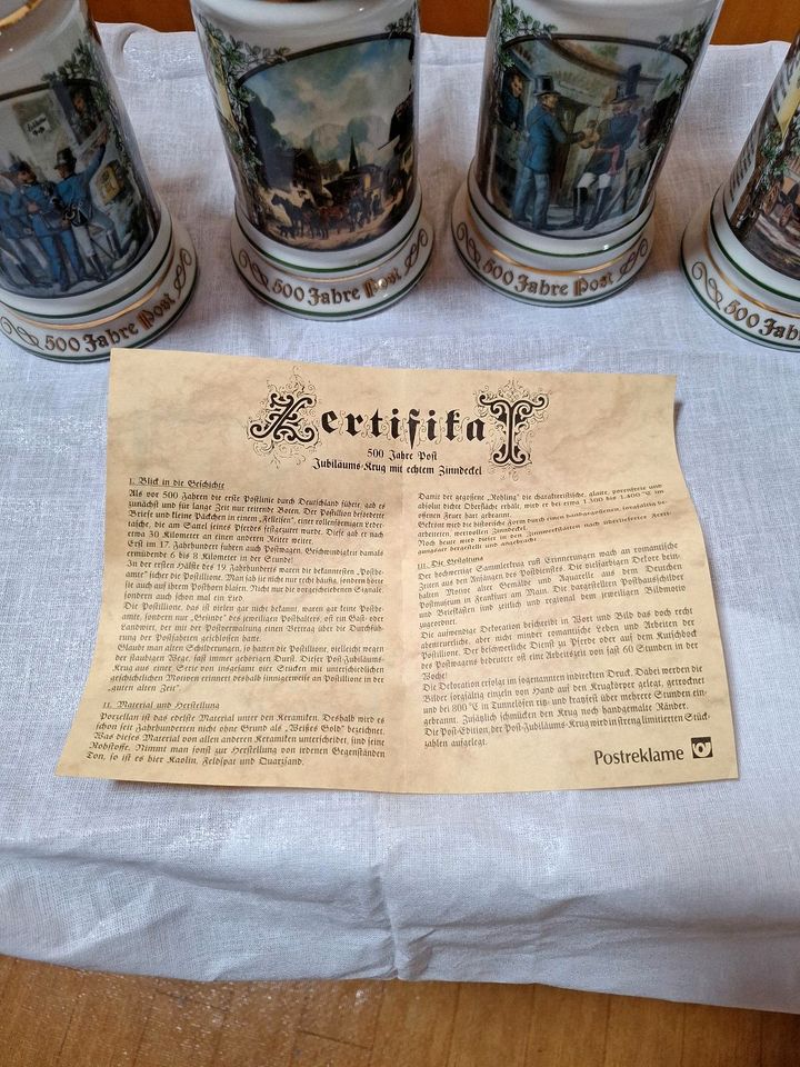 Bierkrüge 500 Jahre Post in Bad Soden-Salmünster