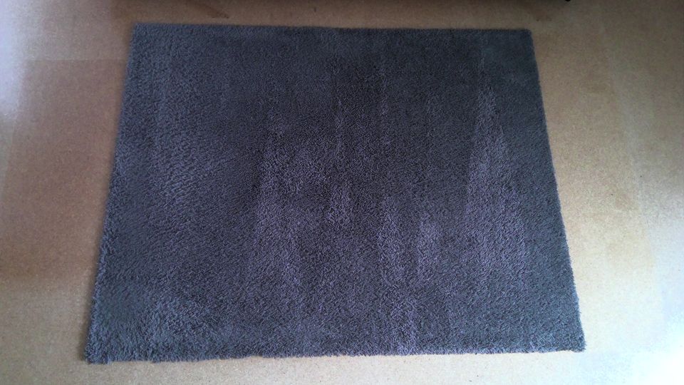 Teppich Vela, Hochflor, 150cm x 190cm, Grau, nur geschnitten in Greding