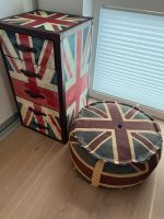 Vintage Union Jack Schrankkoffer 5 Schubladen Kommode Container / Bayern - Donauwörth Vorschau