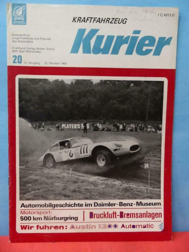 KFZ-Kurier 1969 u 70 - m. Unimog - Jaguar - Austin 1300 - Audi 60 in Kirchheimbolanden