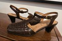 Hübsche Gabor Pumps/Sandaletten mit Riemchen, echt Leder, braun Duisburg - Duisburg-Süd Vorschau