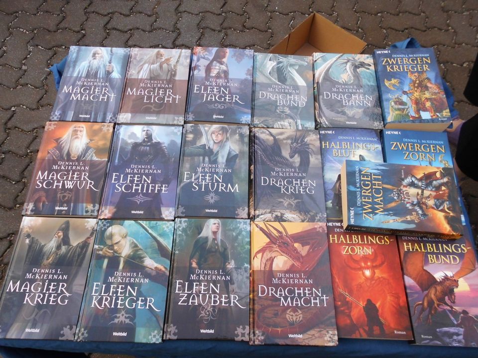 Fantasy Bücherset 19 Stück Dennis L. Mckiernan gebr. kostenl. Ver in Regis-Breitingen