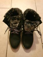 Landrover gefütterte Stiefeletten schwarz mit Fell Gr.40 Niedersachsen - Hinte Vorschau