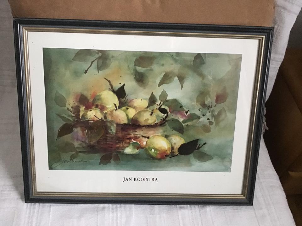 Wandbild von Jan Kooistra, Obstschale, 43 cm x35 cm ,mit Rahmen in Vellmar