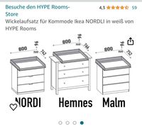 Wickelaufsatz für Ikea Kommode Bayern - Kaufbeuren Vorschau