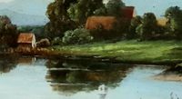 Antik Gemälde Chiemsee Fraueninsel Ölgemälde ölbild signiert Rüdt Bayern - Hofheim Unterfr. Vorschau