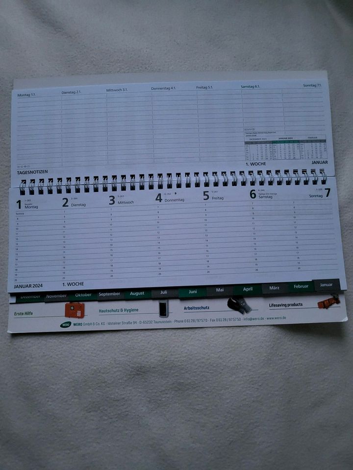 Tischkalender Wochenplaner in Kürten