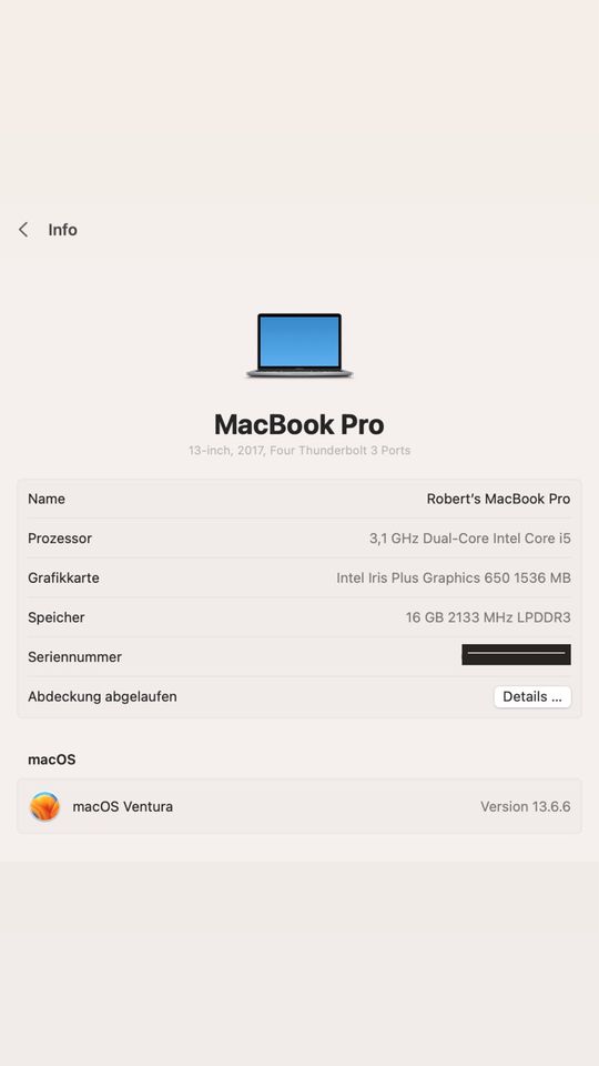 Apple MacBook Pro 13” (2017) mit Touchbar, 16GB und neuem Akku! in Berlin