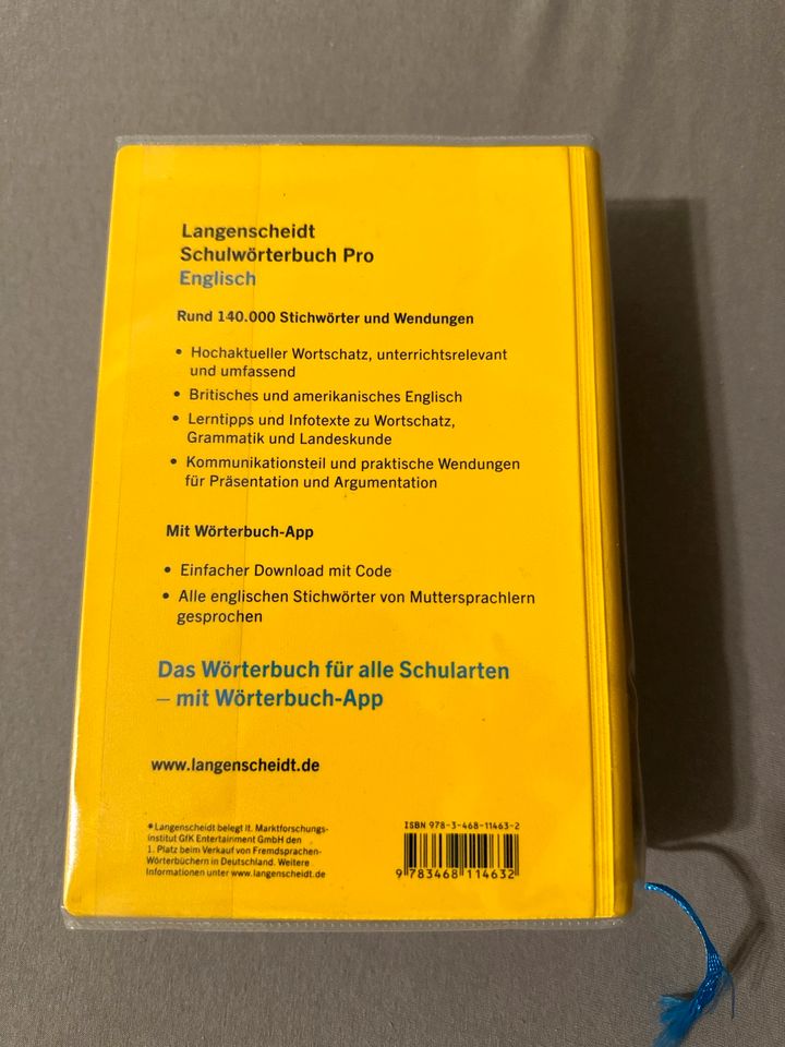 Langenscheidt Schulwörterbuch Pro *MIT UMSCHLAG* *UNBENUTZT* in Fulda