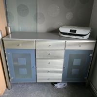 Seltenes Sideboard in Glas und Aluminium Sachsen-Anhalt - Südliches Anhalt Vorschau