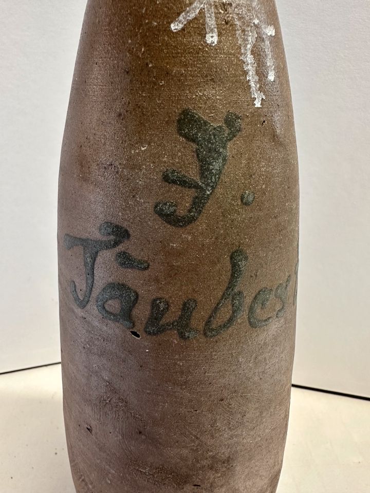 Tonflasche Flasche Tongefäß J. Taubert Alt Antik in Uebigau-Wahrenbrueck