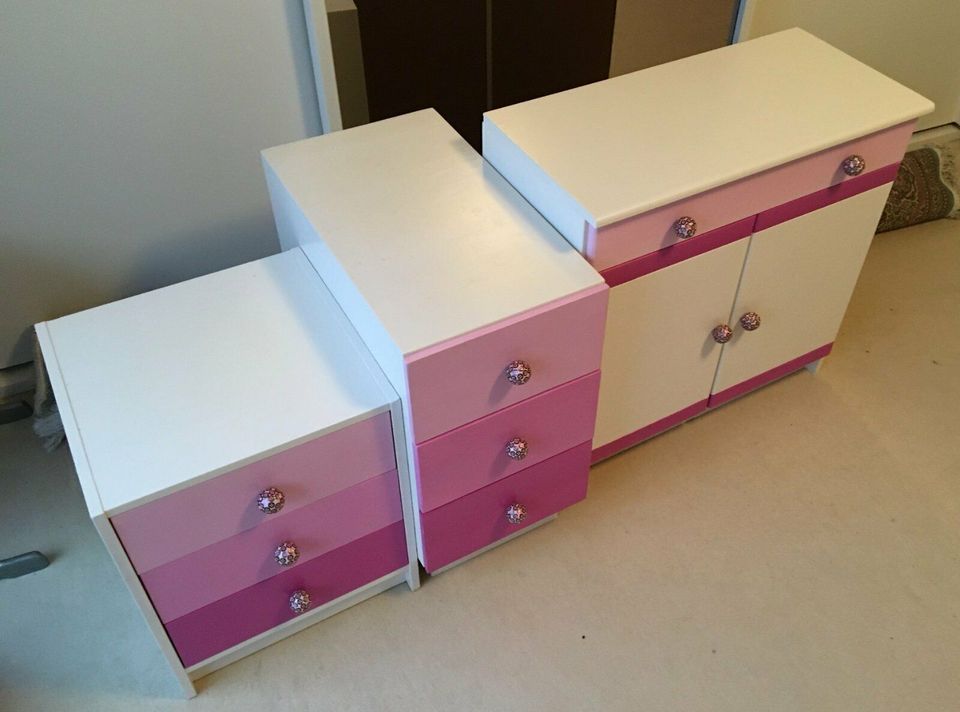 Mädchenzimmer-Kleinmöbel, rosa-weiß, individuell in Kleve