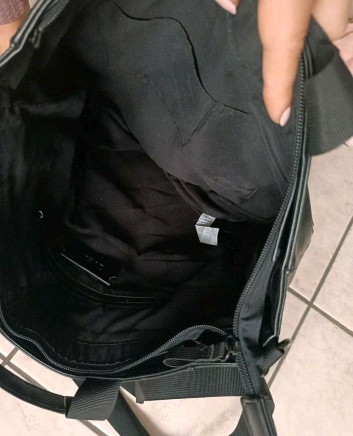 Tasche große Umhängetasche von Zign Unisex schwarz in Spenge