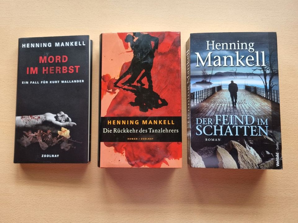 Henning Mankell - 2 Hardcover Bücher / 1Taschenbuch in Bochum