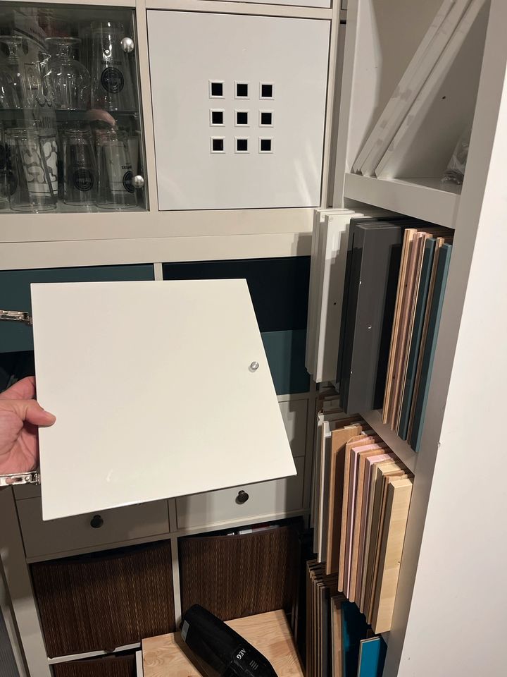 Türen für kallax Ikea Expedit Einsätze Schubladen weiß schwarz in Barsbüttel