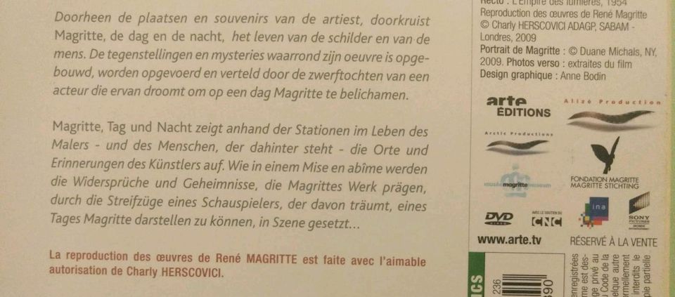 DVD René Magritte Belgischer Maler Surrealismus Gemälde in Dortmund