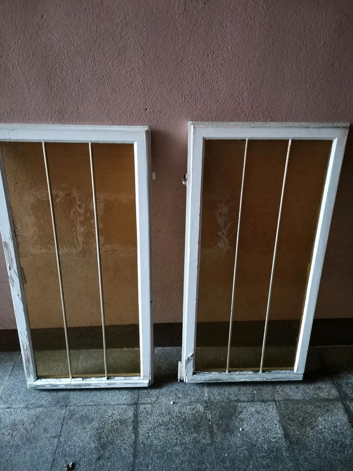 6 Alte Holzfenster mit Bleiverglasung in Malsch