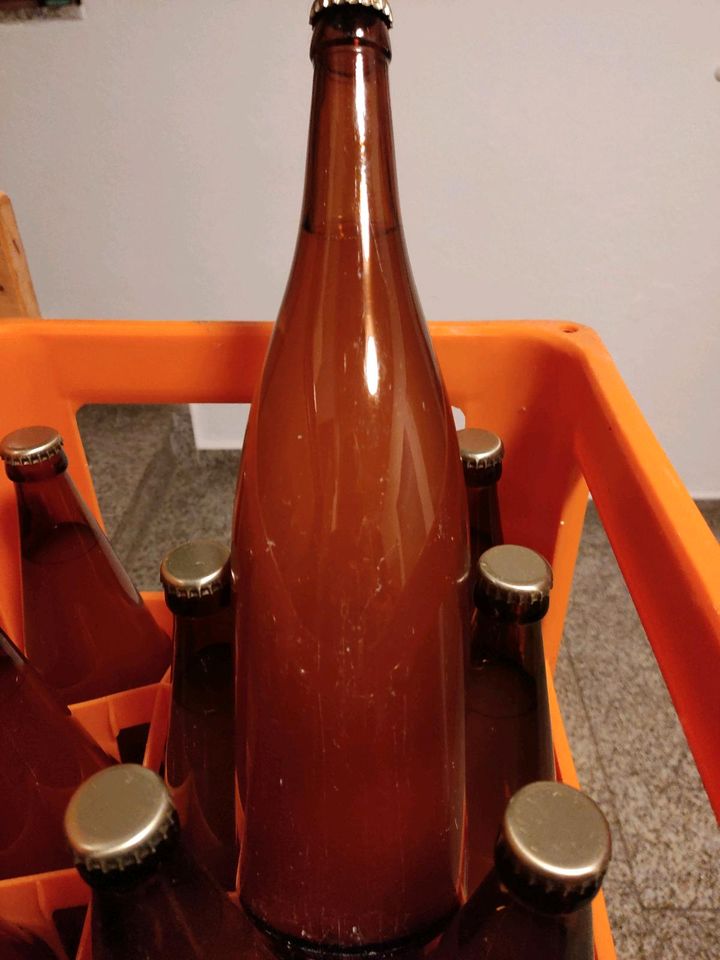 Apfelsaft in 1l Glasflaschen von ungespritzen Gartenäpfeln in Flossenbürg