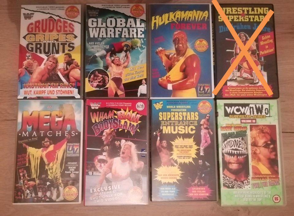 Einzigartiges Wrestling Einsteigerpaket * DVD * VHS * ZEITSCHRIFT in Varel