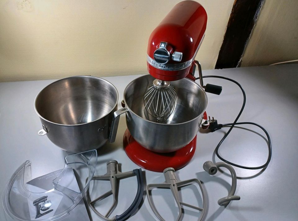 KitchenAid 6,9l mit Zubehör und 2ter Schüssel in Neubukow