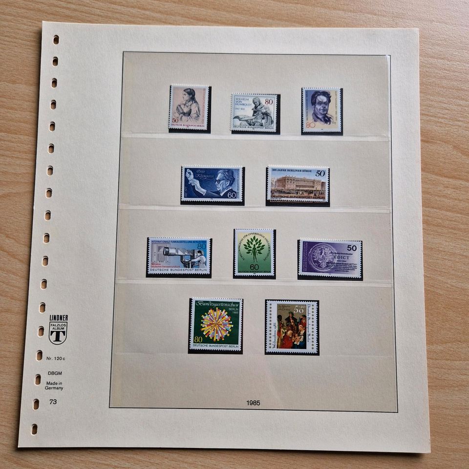 Briefmarken Sammlung Lindner Vordruckblätter 120c/80 Deutschland in Weeze