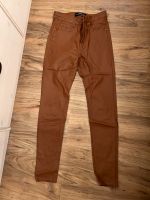 Jeans Leder beschichtet braun Cognac Schleswig-Holstein - Fahrenkrug Vorschau