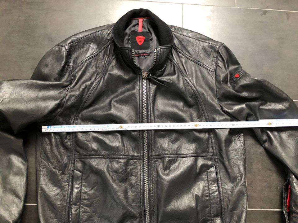 Strellson Echt Lederjacke Lederblouson Bomber schwarz Gr. 52 in Wunstorf