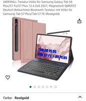Hülle + Tastatur für Samsung Galaxy Tablet Bayern - Friedberg Vorschau