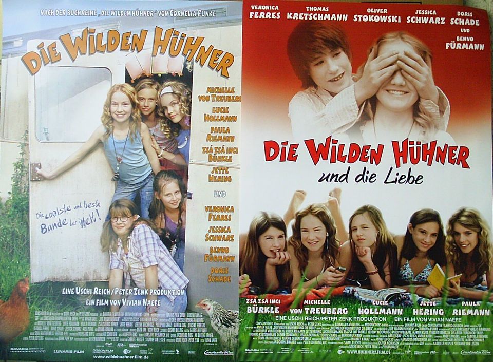 Die Wilden Hühner - Filmplakate - Postkarten - Filmbilder in Neuburg a.d. Donau