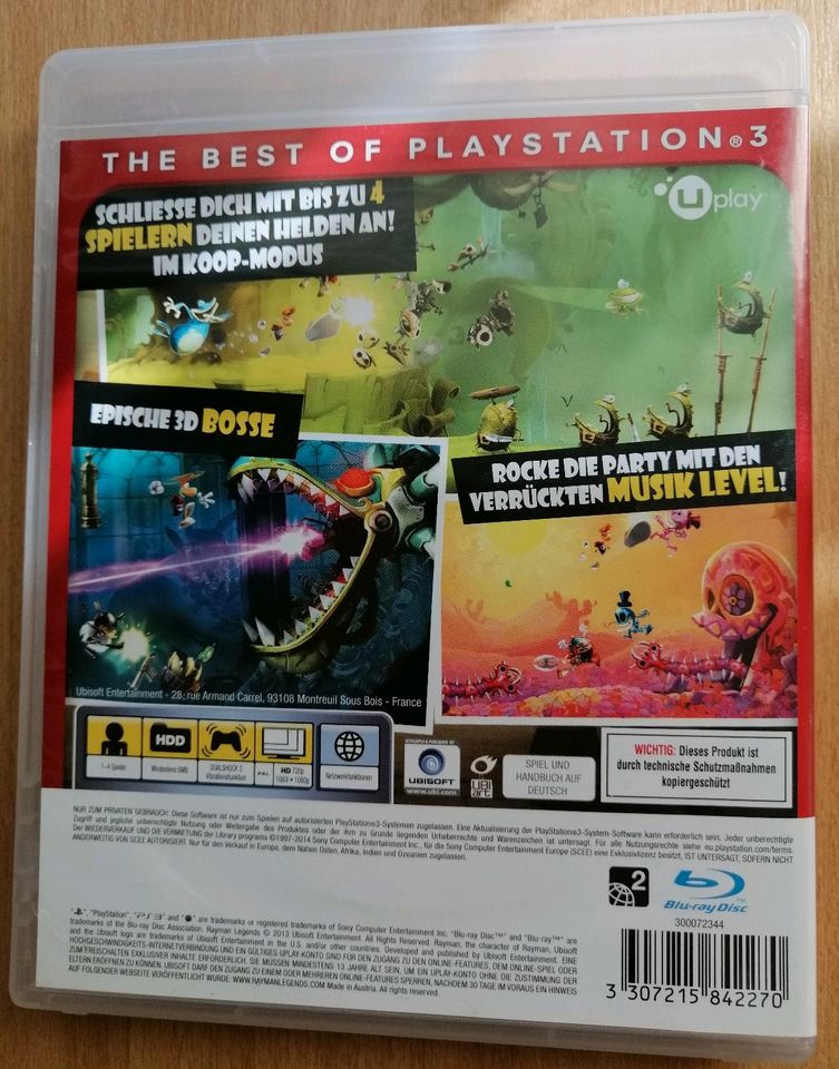 Playstation 3 PS3 Rayman Legends Top Zustand! in Ludwigsfelde