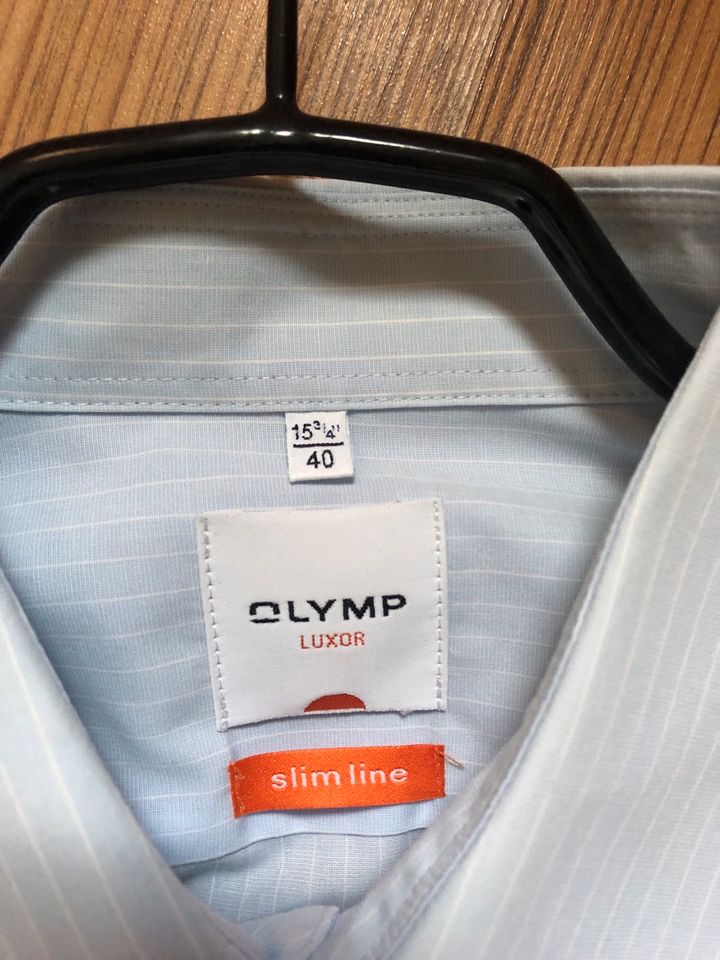 Olymp Herren Hemd Slim line Gr 40 in Suhl