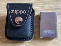 ZIPPO Benzinfeuerzeug „NISSAN OFF ROAD“ + Ledertasche (NEU) Nordrhein-Westfalen - Jüchen Vorschau