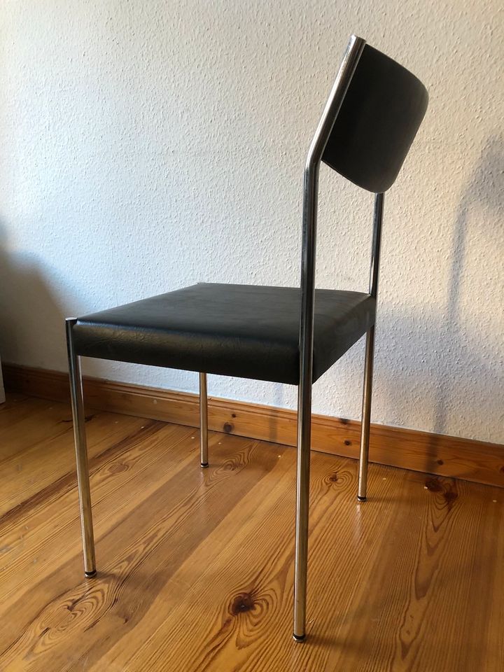 Designer Stuhl von Bandixen Vintage 60er Jahre Dining Chair Chrom in Berlin