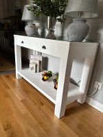 Teakholz sideboard weiß mit angefertigter glasplatte Süd - Niederrad Vorschau